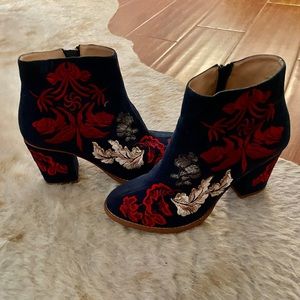 Billy Ella Mid-Calf Embroidered Boots